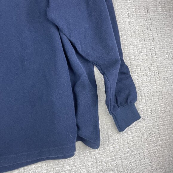 VTG Canada Made Montreal Canadien Mens XL NHL Rugby Polo Bulletin Athletic Navy - Picture 16 of 16